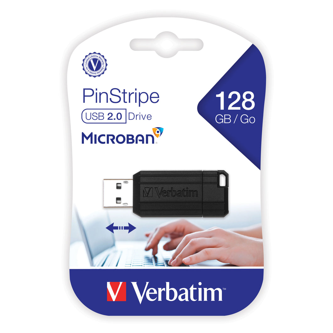 128GB Pinstripe Usb Black (R)