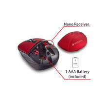 Cargar imagen en el visor de la galería, Mini Wrls Opt. Mouse, Commuter - Red
