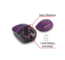 Cargar imagen en el visor de la galería, Mini Wrls Opt. Mouse, Commuter - Purple
