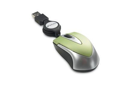 Mini Travel Mouse Green