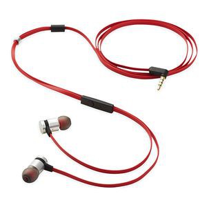 LISTEN & TALK EARPHONES-RED/BLACK