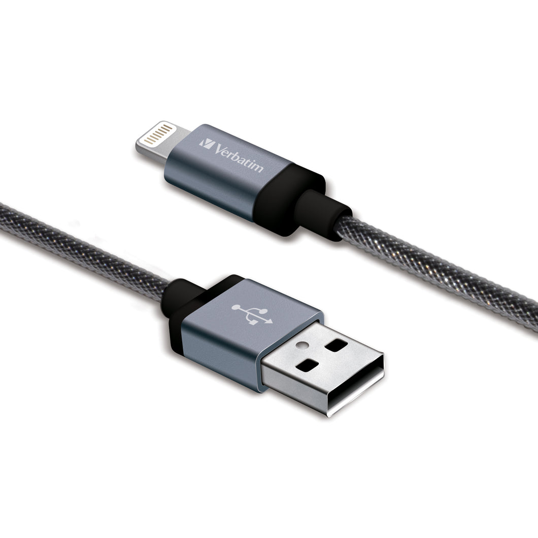 LIGHTNING CABLE (BRAIDED 30CM ) -BLACK