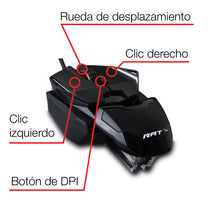 Cargar imagen en el visor de la galería, The Authentic R.A.T. 1+ Gaming Mouse Blk
