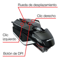 Cargar imagen en el visor de la galería, The Authentic R.A.T. 2+ Gaming Mouse Blk
